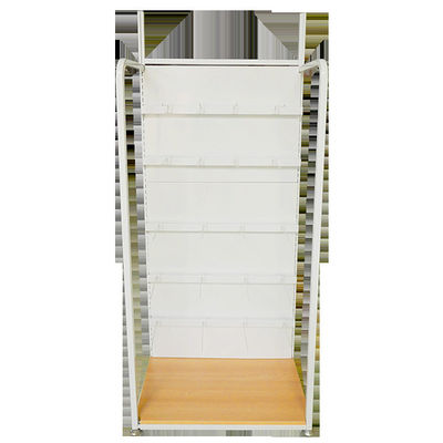 Chiều cao 1500mm Kệ sắt và gỗ chiều rộng 350mm cho cửa hàng làm đẹp