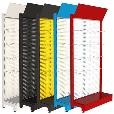 ODM Siêu thị Giá trưng bày Cửa hàng Bán lẻ Kim loại Pegboard torage Đế phụ kiện dụng cụ