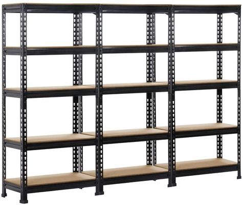 3 Gói Hạng nặng Hạng nặng 5 Tầng Kệ lưu trữ Nhà kho Đơn vị có thể điều chỉnh 59 &quot;H