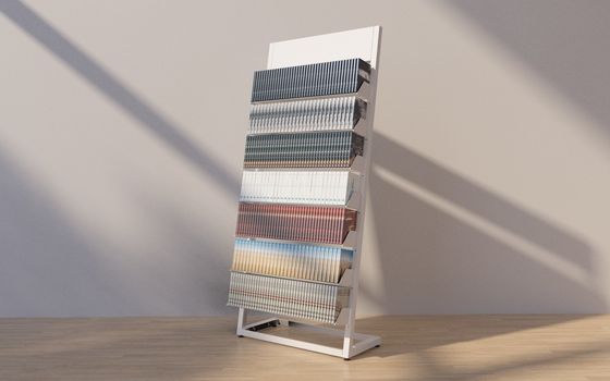 Kệ trưng bày tạp chí kim loại chiều dài 650mm