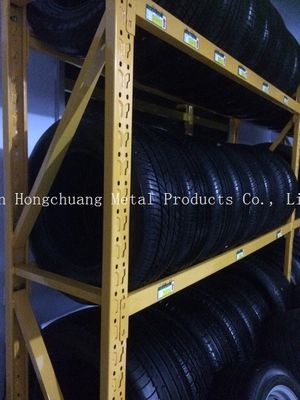 Kệ trưng bày lốp xe ô tô bằng thép tùy chỉnh, giá trưng bày lưu trữ nhà kho với ba giá