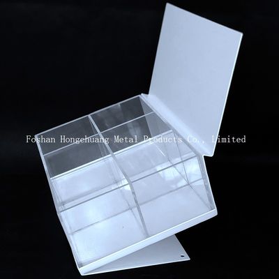 Chiều dài 250mm Chiều rộng 220mm Hộp lưu trữ acrylic trong suốt, Hộp trang sức acrylic trong suốt có nắp