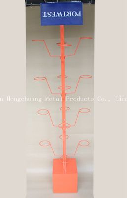 Giá trưng bày mũ HongChuang màu cam, giá đỡ mũ bảo hiểm với sự chấp thuận của Ad TUV