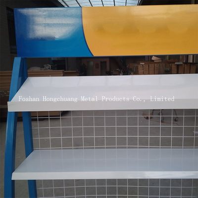 Phong cách hiện đại hóa Giá trưng bày phụ kiện ô tô H850mm với màu xanh lam