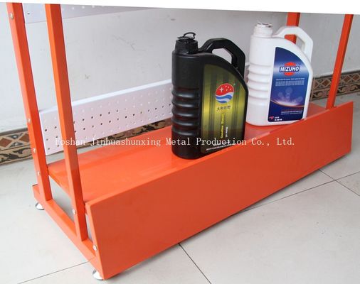 Đế trưng bày dầu bằng kim loại chấp thuận TUV 3 bậc cho dầu bôi trơn trên mỗi tầng
