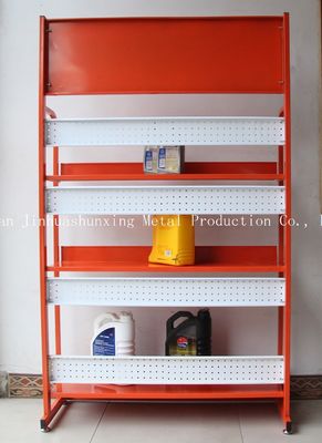 Đế trưng bày dầu bằng kim loại chấp thuận TUV 3 bậc cho dầu bôi trơn trên mỗi tầng