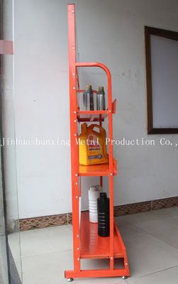 Đế trưng bày dầu bằng kim loại chấp thuận TUV 3 bậc cho dầu bôi trơn trên mỗi tầng