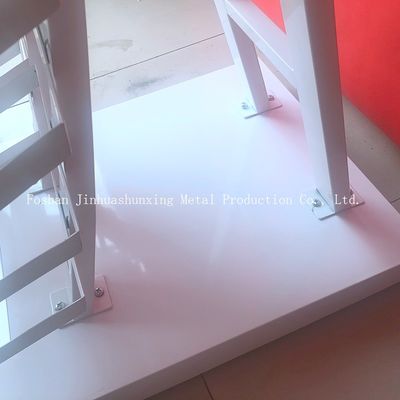 2050mm Chiều cao 320 * 480 mm Giá trưng bày mẫu, Giá trưng bày bằng kính có màu trắng