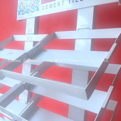 2050mm Chiều cao 320 * 480 mm Giá trưng bày mẫu, Giá trưng bày bằng kính có màu trắng