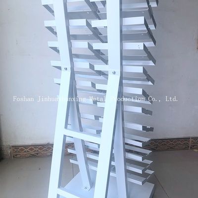 2050mm Chiều cao 320 * 480 mm Giá trưng bày mẫu, Giá trưng bày bằng kính có màu trắng
