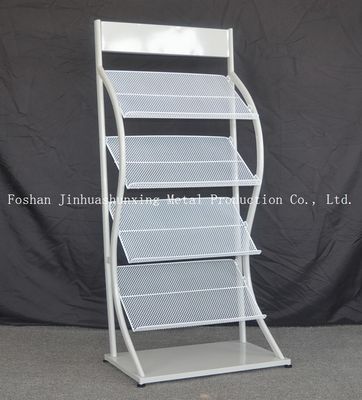 H1500mm L480mm bốn lốp Tạp chí kim loại, báo Giá trưng bày cho Cửa hàng sách, Quảng cáo
