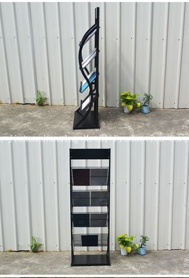 H1500mm L480mm bốn lốp Tạp chí kim loại, báo Giá trưng bày cho Cửa hàng sách, Quảng cáo
