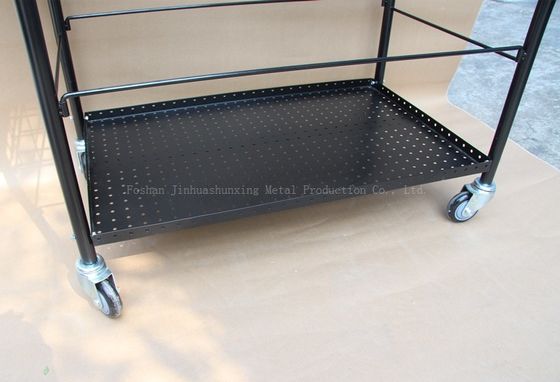 800mm Cao 370mm Rộng Rộng để chứa Dụng cụ Thể thao Xe đẩy bóng Xe đẩy dạy tennis 325, Màu đen