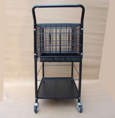 800mm Cao 370mm Rộng Rộng để chứa Dụng cụ Thể thao Xe đẩy bóng Xe đẩy dạy tennis 325, Màu đen