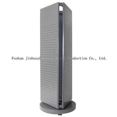 Ổn định L400mm W400mm Sàn đứng Pegboard Spinner Rack 3 mặt