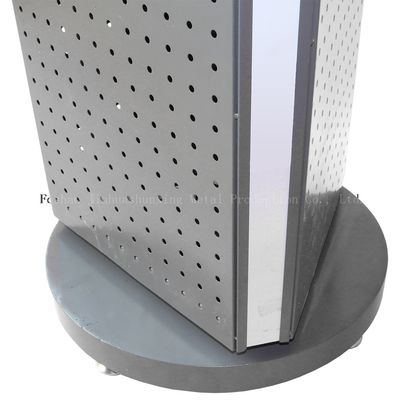 Ổn định L400mm W400mm Sàn đứng Pegboard Spinner Rack 3 mặt