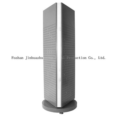 Ổn định L400mm W400mm Sàn đứng Pegboard Spinner Rack 3 mặt
