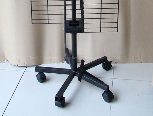 Giá đỡ màn hình xoay bốn mặt W500mm H1800mm ， Giá trưng bày phụ kiện điện thoại di động có móc