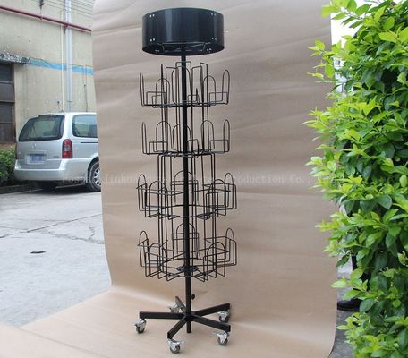 Chiều dài 524mm Giá sách xoay chiều cao 1708mm, Giá sách xoay 360 độ