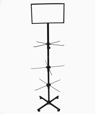 3 tầng Giá đỡ màn hình xoay chiều rộng 550mm Chiều cao 1780mm dành cho trường hợp điện thoại