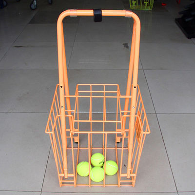 Thiết bị thể thao Giá để đồ Gấp 300mm Chiều rộng 350mm Chiều dài Xe dạy tennis, Sức chứa bóng lớn