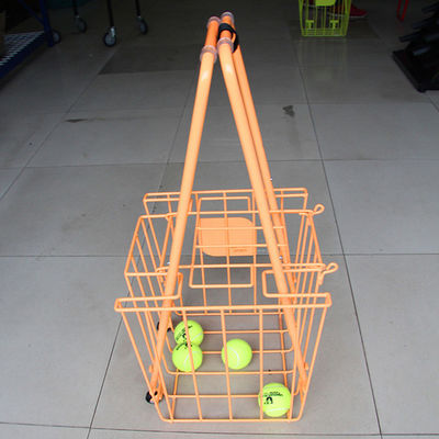 Thiết bị thể thao Giá để đồ Gấp 300mm Chiều rộng 350mm Chiều dài Xe dạy tennis, Sức chứa bóng lớn