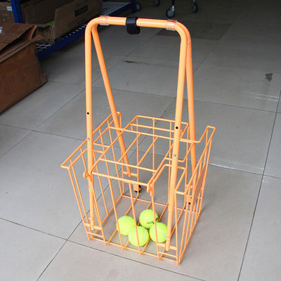 Thiết bị thể thao Giá để đồ Gấp 300mm Chiều rộng 350mm Chiều dài Xe dạy tennis, Sức chứa bóng lớn
