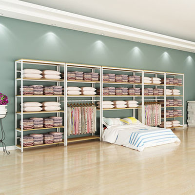 Kệ treo tường bằng gỗ và kim loại H2500mm