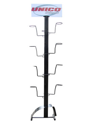 Chiều cao 1800mm Giá lưu trữ thiết bị thể thao, Giá trưng bày mũ bảo hiểm 4 tầng