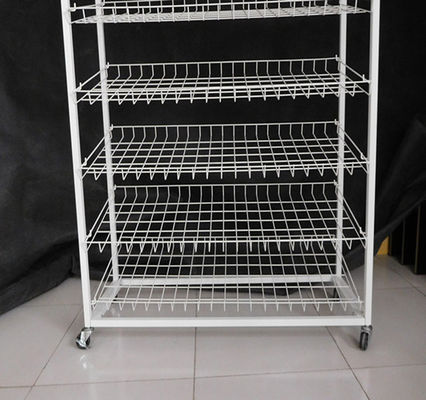 Chiều sâu 485mm Chiều cao 1680mm Giá trưng bày siêu thị với nhiều màu sắc khác nhau