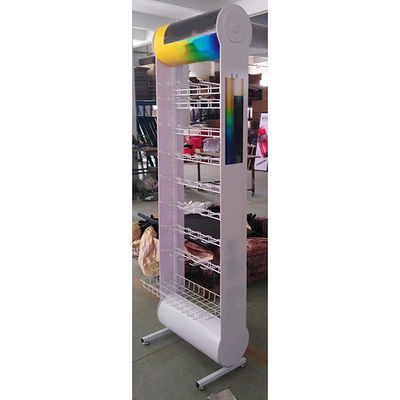 Phong cách hiện đại Tùy chỉnh màu trắng Giá hiển thị pin 600 * 355 * 2030mm