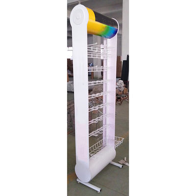 Phong cách hiện đại Tùy chỉnh màu trắng Giá hiển thị pin 600 * 355 * 2030mm