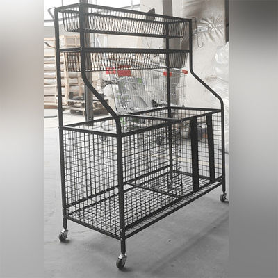 Chiều cao 42 inch Chiều dài 36 inch Giá đỡ thiết bị thể thao có giỏ và móc
