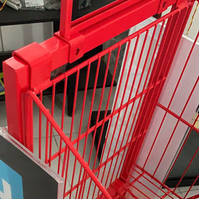 Dây lưới Màu đỏ Chiều dài 400mm Giá trưng bày siêu thị cho kẹo bánh quy