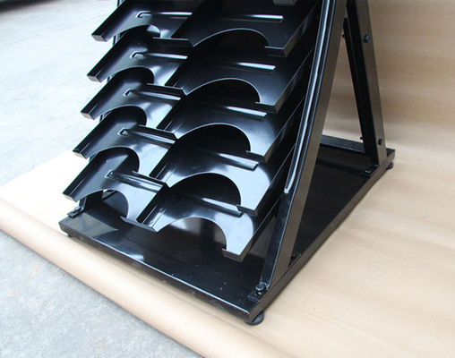 Chiều dài 575mm Chiều rộng 700mm Giá trưng bày mẫu gạch, Giá trưng bày bằng gạch men Màu đen