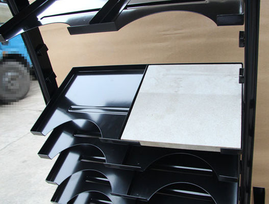 Chiều dài 575mm Chiều rộng 700mm Giá trưng bày mẫu gạch, Giá trưng bày bằng gạch men Màu đen