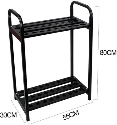 4 X 10,5 X 29 inch Túi golf Tổ chức Câu lạc bộ Trưng bày Giá đỡ gậy có 9 lỗ