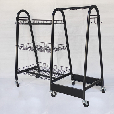 15kg / lớp Giá lưu trữ thiết bị thể thao Kệ bóng bầu dục có bánh xe
