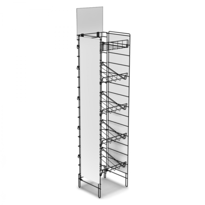 Gấp tầng lên kệ trưng bày siêu thị Hệ thống giá kệ rộng 16 "
