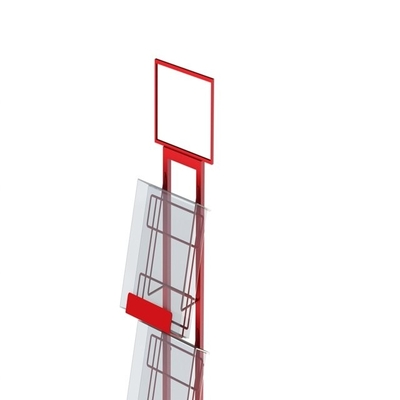 Báo dây kim loại Tổ chức kệ Tạp chí Trưng bày Giá kệ